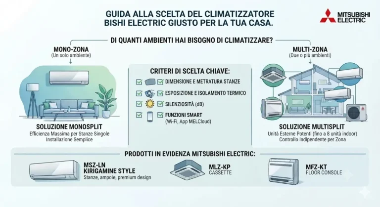 COME SCEGLIERE IL CLIMATIZZATORE MITSUBISHI ELECTRIC GIUSTO PER LA TUA CASA