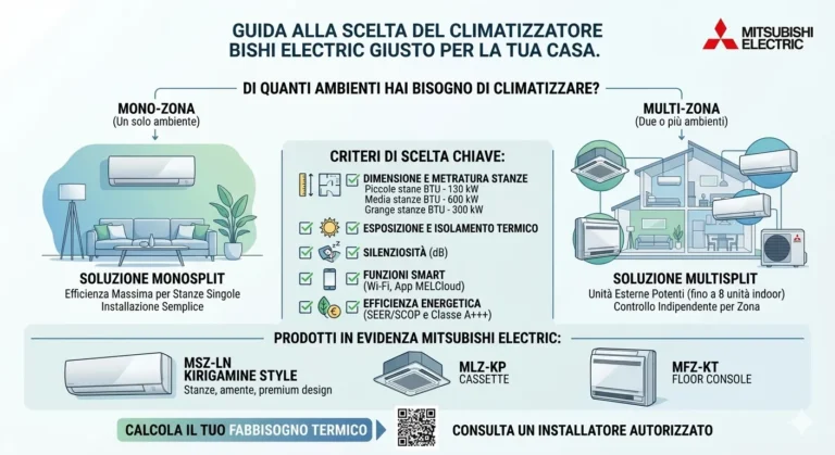 COME SCEGLIERE IL CLIMATIZZATORE MITSUBISHI ELECTRIC GIUSTO PER LA TUA CASA