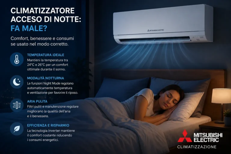 CLIMATIZZATORE ACCESO DI NOTTE: FA MALE?