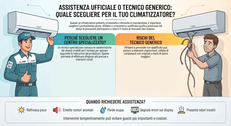 ASSISTENZA UFFICIALE O TECNICO GENERICO: QUALE SCEGLIERE PER IL TUO CLIMATIZZATORE?