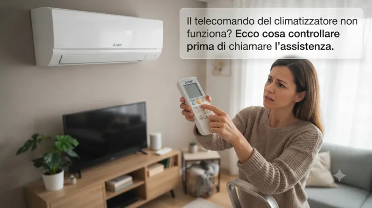 IL TELECOMANDO DEL CLIMATIZZATORE NON FUNZIONA?