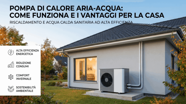 POMPA DI CALORE ARIA-ACQUA: COME FUNZIONA E QUALI VANTAGGI OFFRE?