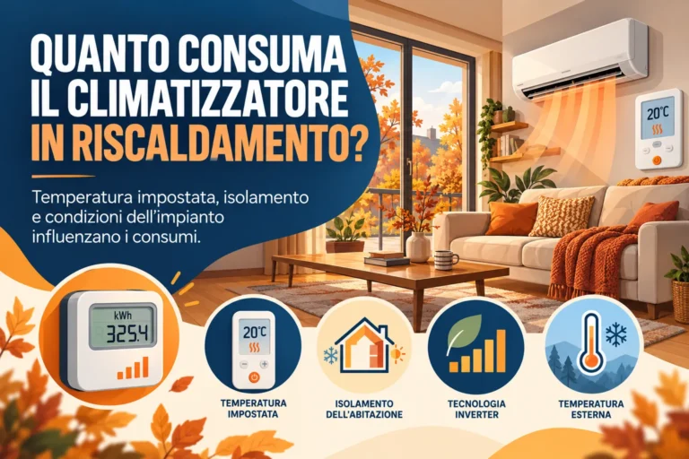 QUANTO CONSUMA IL CLIMATIZZATORE IN RISCALDAMENTO?